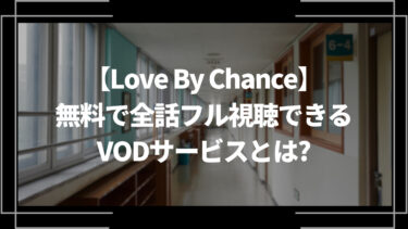 ラブ・バイ・チャンス／Love By Chanceを無料で全話フル視聴できるVODサービスとは？見どころ・キャストも紹介！
